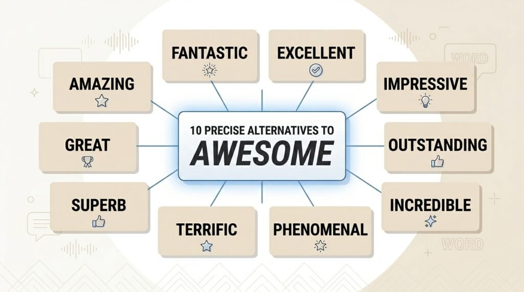 10 alternatives to awesome including amazing fantastic and excellent