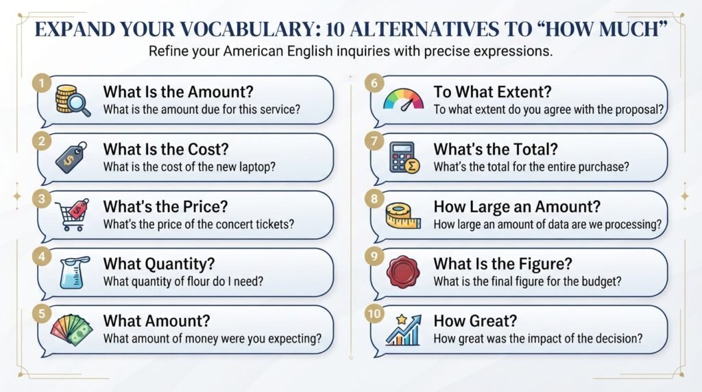10 alternatives to say how much in American English