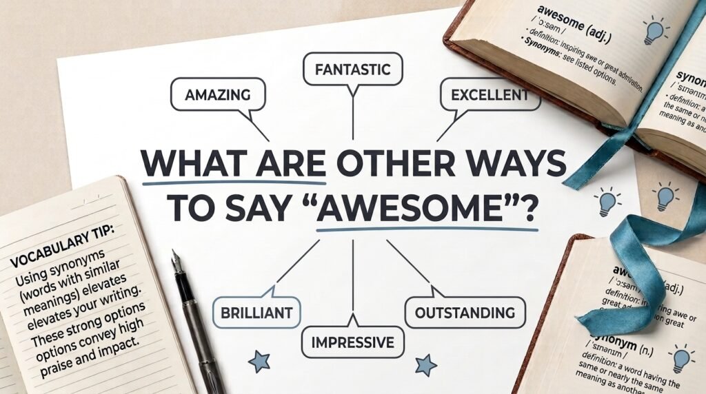 Meaning of another way to say awesome with common synonyms