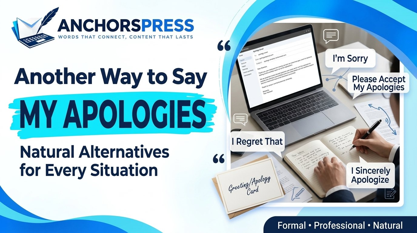 another way to say my apologies