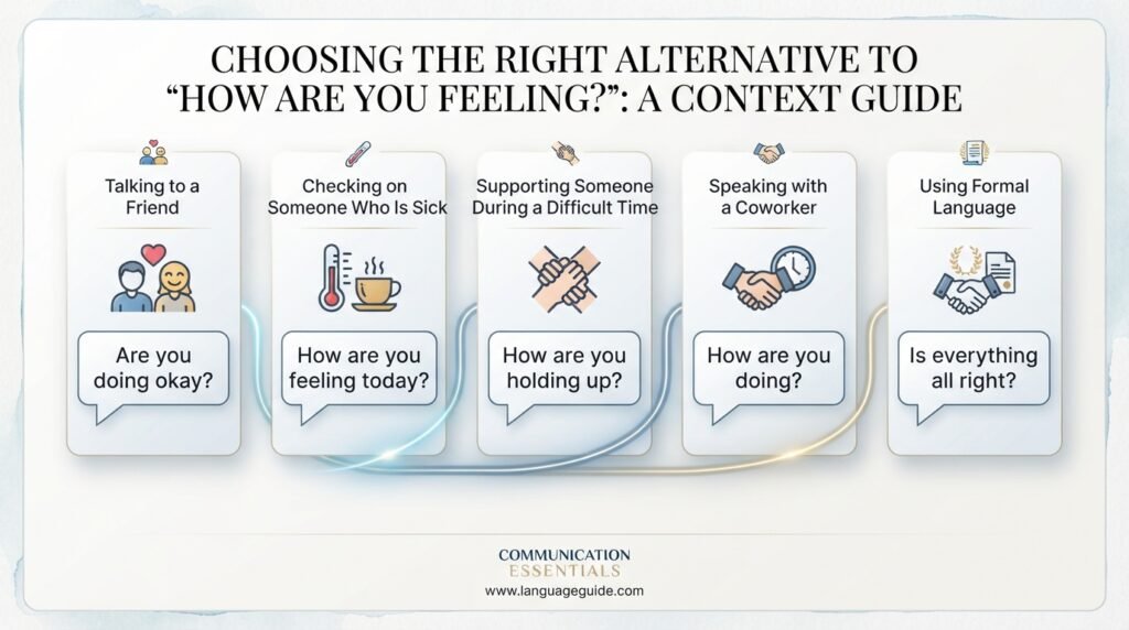 How to choose the right alternative to how are you feeling