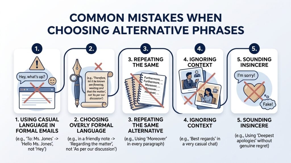 Common mistakes when using alternatives to this is