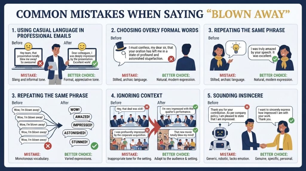 Common mistakes when using blown away alternatives