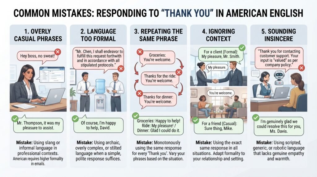 Common mistakes when using alternatives to it is my pleasure