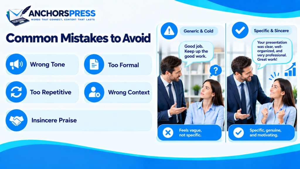 Common mistakes when using alternatives to keep up the good work