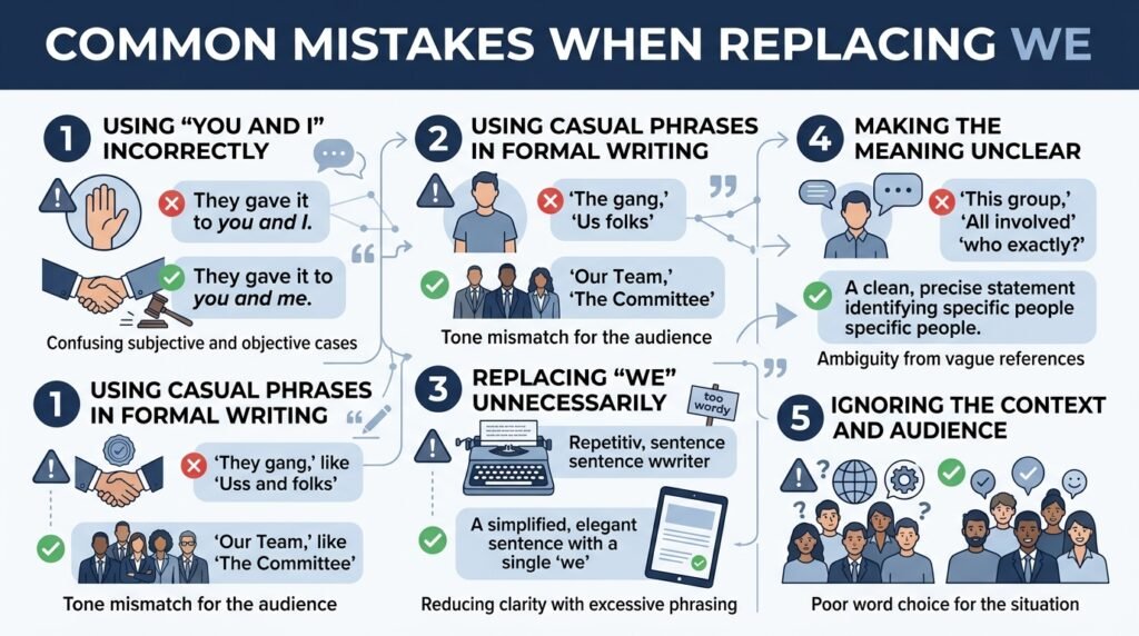Common mistakes when choosing alternatives to we