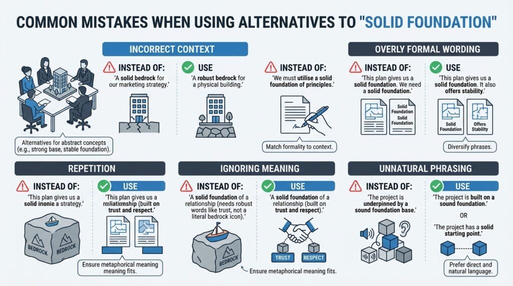 Common mistakes when using alternatives to solid foundation