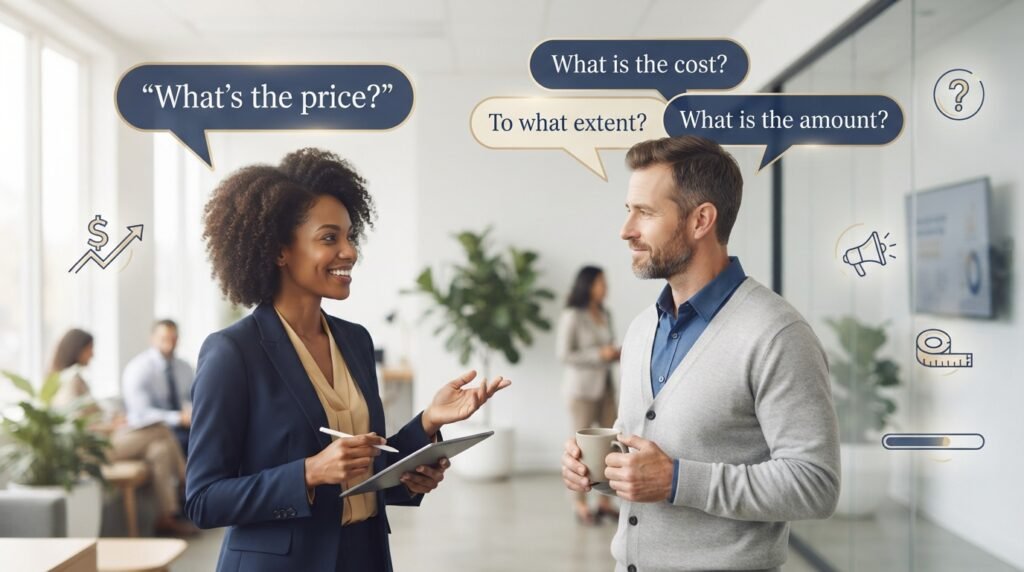 Natural ways to ask how much in everyday and professional conversations