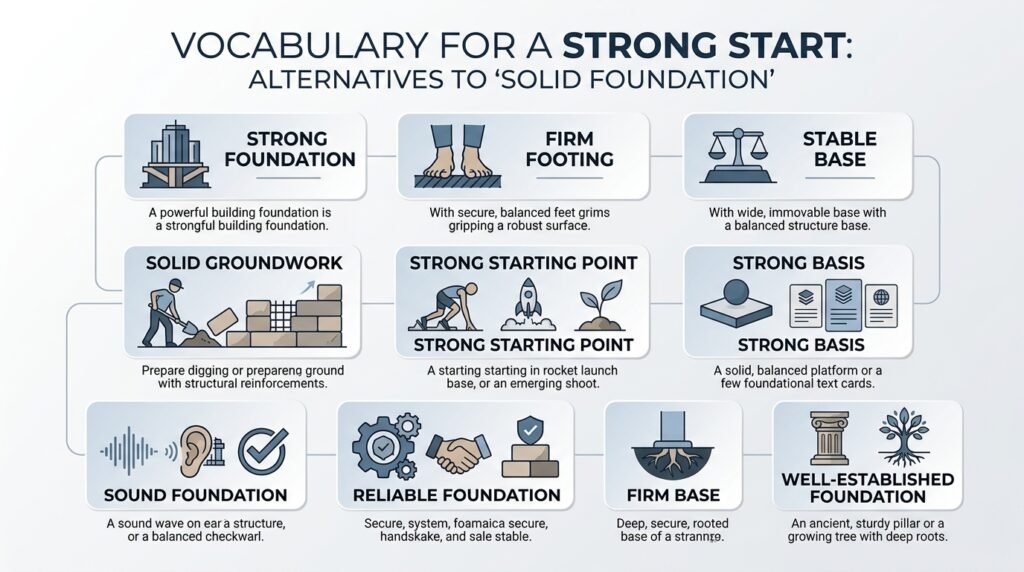 10 alternatives to say solid foundation
