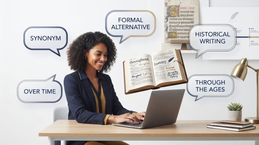 Frequently asked questions about throughout history synonyms and alternatives