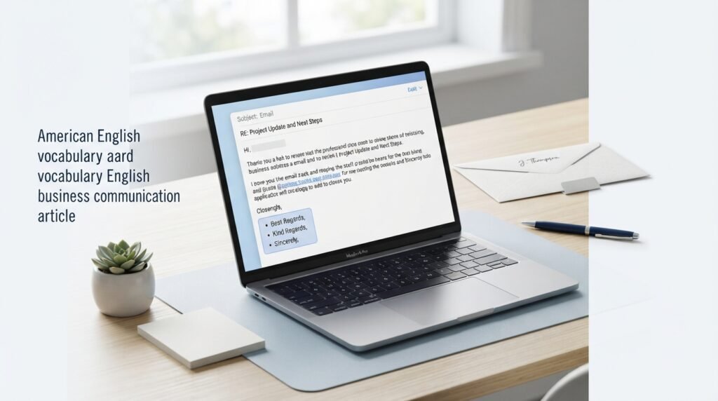 Professional email showing different alternatives to best regards
