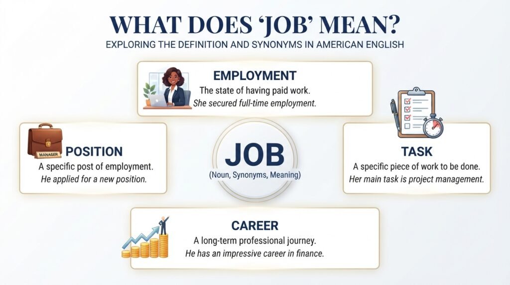 Meaning of the word job and its common uses