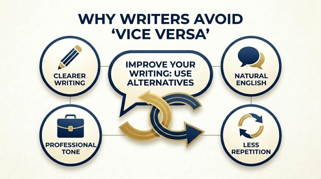 Benefits of using alternatives to vice versa in writing