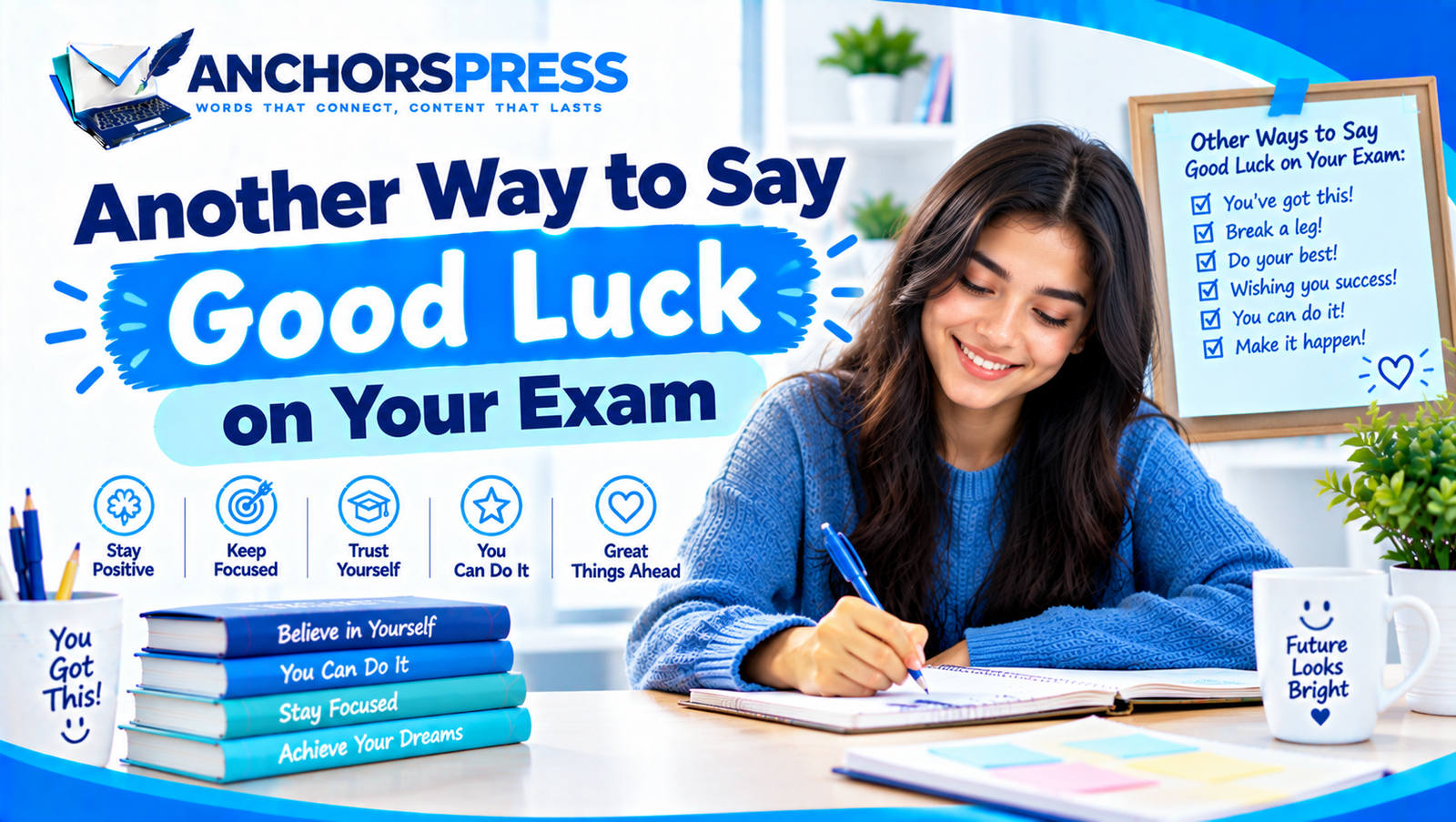 another way to say good luck on your exam