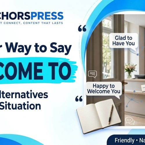 Another Way to Say Welcome To: 10 Better Alternatives